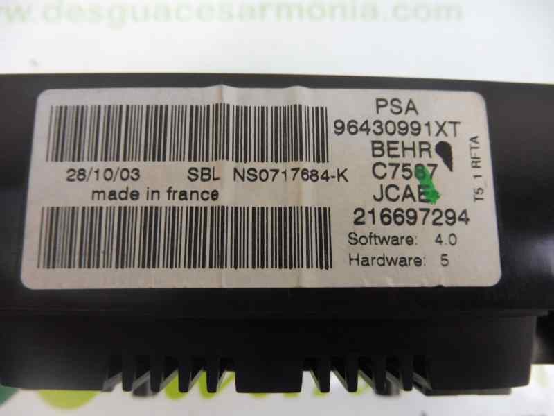 Recambio de mando climatizador para peugeot 307 berlina (s2) x-line referencia OEM IAM 96430991XT  