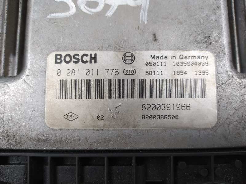 Recambio de centralita motor uce para renault scenic ii confort dynamique referencia OEM IAM 8200386508 0281011776 