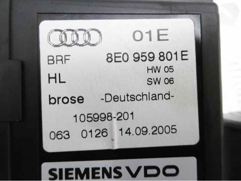 Recambio de elevalunas trasero izquierdo para audi a4 berlina (8e) 2.0 tdi 16v (103kw) referencia OEM IAM 8E1959801E  