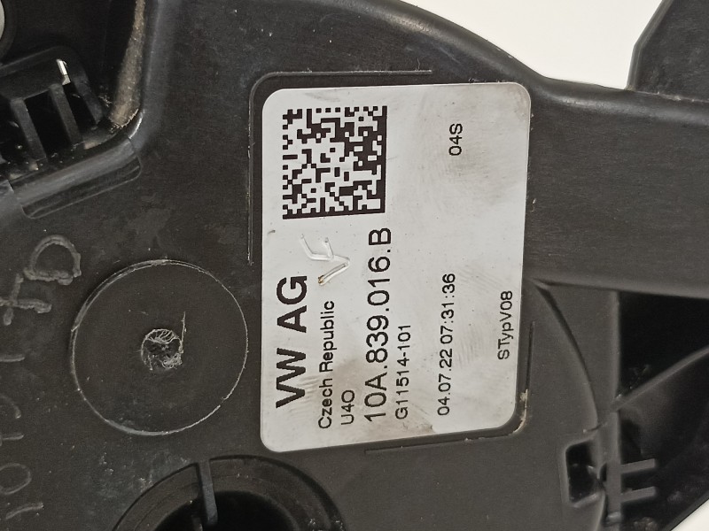 Recambio de cerradura puerta trasera derecha para seat ibiza (kj1) style go referencia OEM IAM 10A839016B  