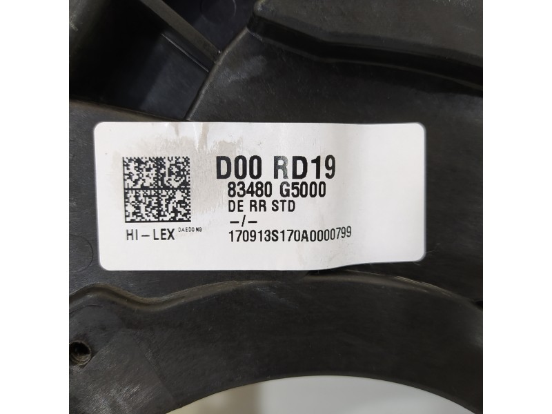 Recambio de elevalunas trasero derecho para kia niro emotion plug-in hybrid referencia OEM IAM 83480G5000 83460G5000 