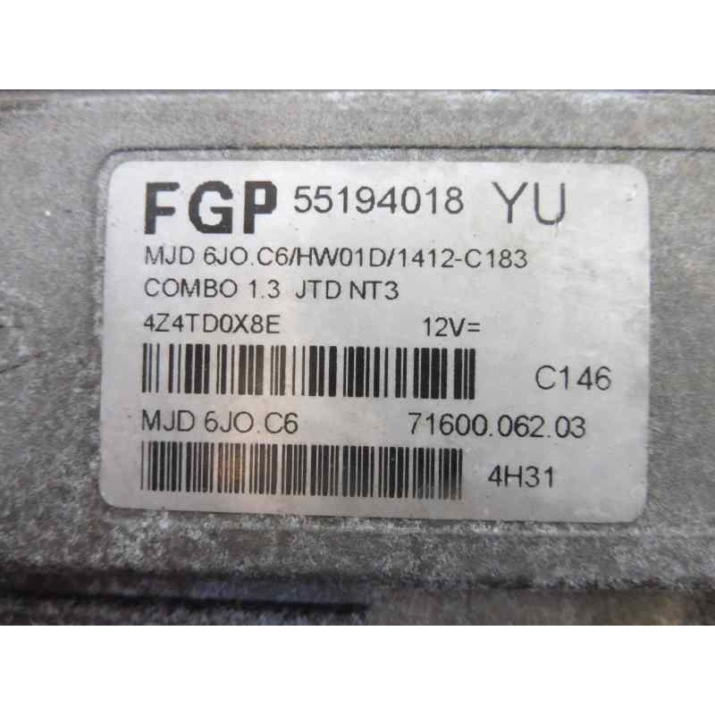 Recambio de centralita motor uce para opel combo (corsa c) tour referencia OEM IAM 55194018  
