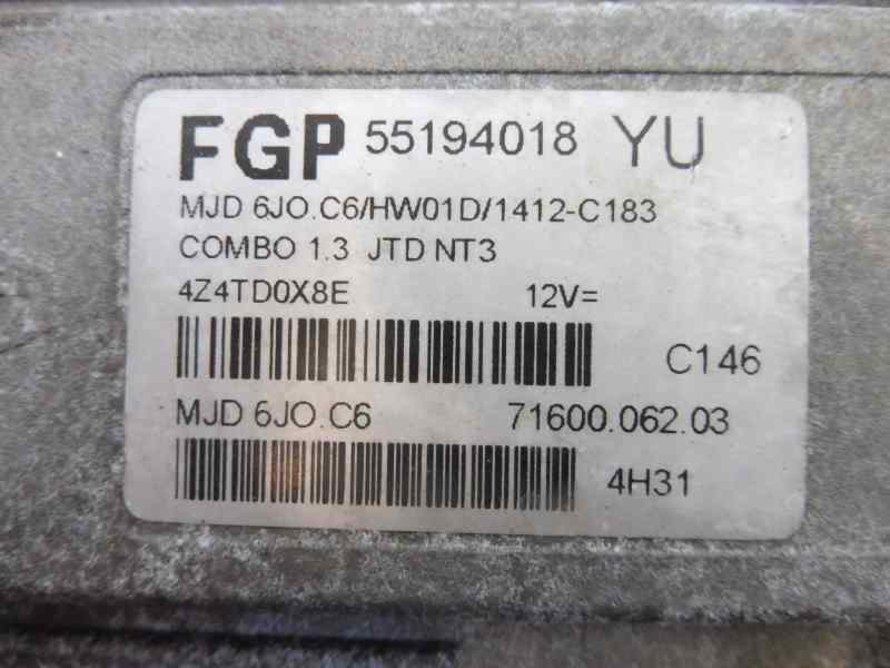 Recambio de centralita motor uce para opel combo (corsa c) tour referencia OEM IAM 55194018  