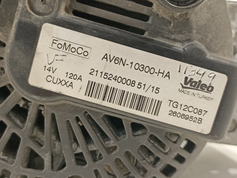 Recambio de alternador para ford fiesta (ccn) black edition referencia OEM IAM AV6N10300HA  