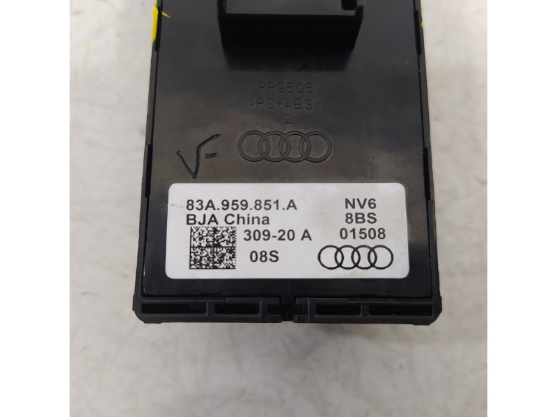 Recambio de mando elevalunas delantero izquierdo para audi a3 sportback (8y) gy referencia OEM IAM 83A959851A  