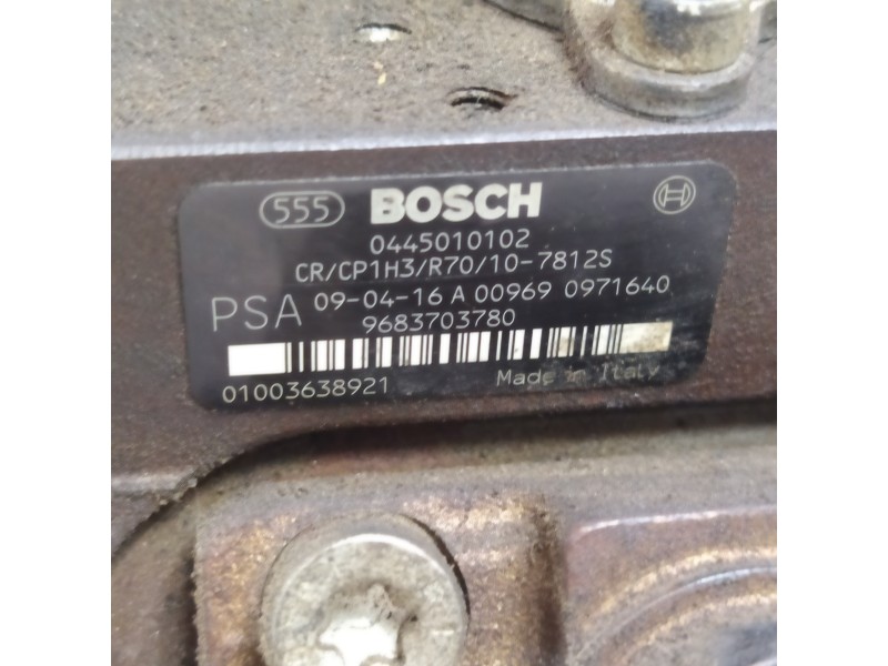 Recambio de bomba inyeccion para peugeot 207 1.4 hdi referencia OEM IAM 9683703780 0445010102 