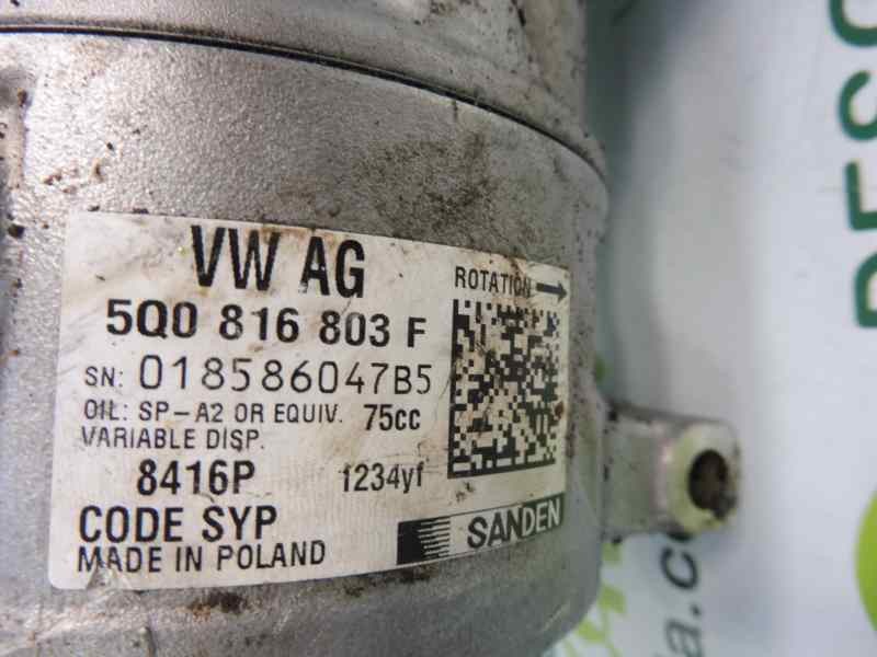 Recambio de compresor aire acondicionado para skoda octavia lim. (5e3) rs referencia OEM IAM 5Q0816803F 018586047B5 8416P