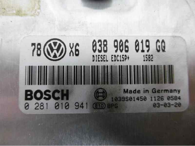 Recambio de centralita motor uce para volkswagen passat berlina (3b3) highline referencia OEM IAM 038906019GQ 0281010941 