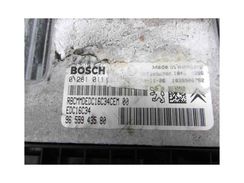 Recambio de centralita motor uce para citroën c4 berlina sx referencia OEM IAM 9655943580 0281011863 