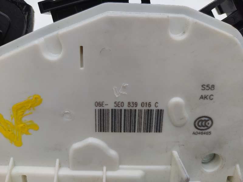 Recambio de cerradura puerta trasera derecha para skoda octavia lim. (5e3) rs referencia OEM IAM 5E0839016C  