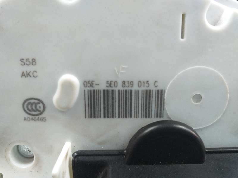 Recambio de cerradura puerta trasera izquierda para skoda octavia lim. (5e3) rs referencia OEM IAM 5E0839015C  