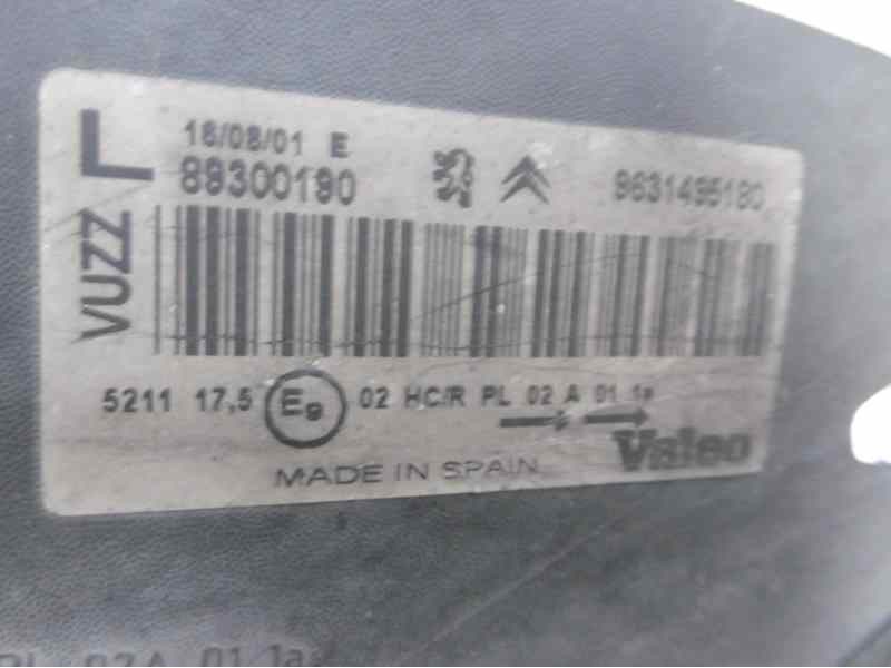 Recambio de faro izquierdo para citroën xsara picasso 1.6 16v exclusive referencia OEM IAM 9631495180 89300190 