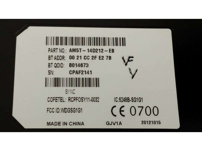 Recambio de modulo electronico para ford c-max edition referencia OEM IAM AM5T14D212EB  