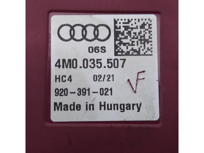 Recambio de antena para audi a3 sportback (8y) gy referencia OEM IAM 4M0035507  