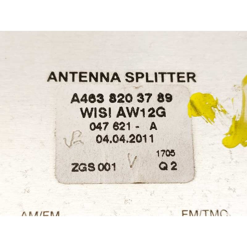 Recambio de antena para mercedes-benz clase a (w176) a 200 cdi blueefficiency (176.001) referencia OEM IAM A4638203789  