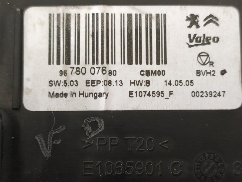 Recambio de centralita aire acondicionado para citroën c4 cactus feel referencia OEM IAM 9678007680 E1074595F 
