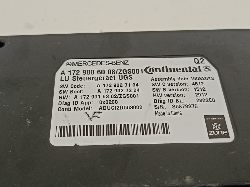 Recambio de modulo electronico para mercedes-benz clase a (w176) a 200 cdi blueefficiency (176.001) referencia OEM IAM A17290060