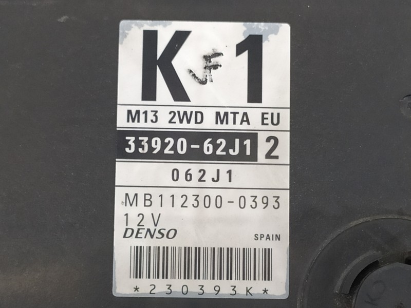 Recambio de centralita motor uce para suzuki swift berlina (mz) gl (5-ptas.) referencia OEM IAM 3392062J1 1123000393 