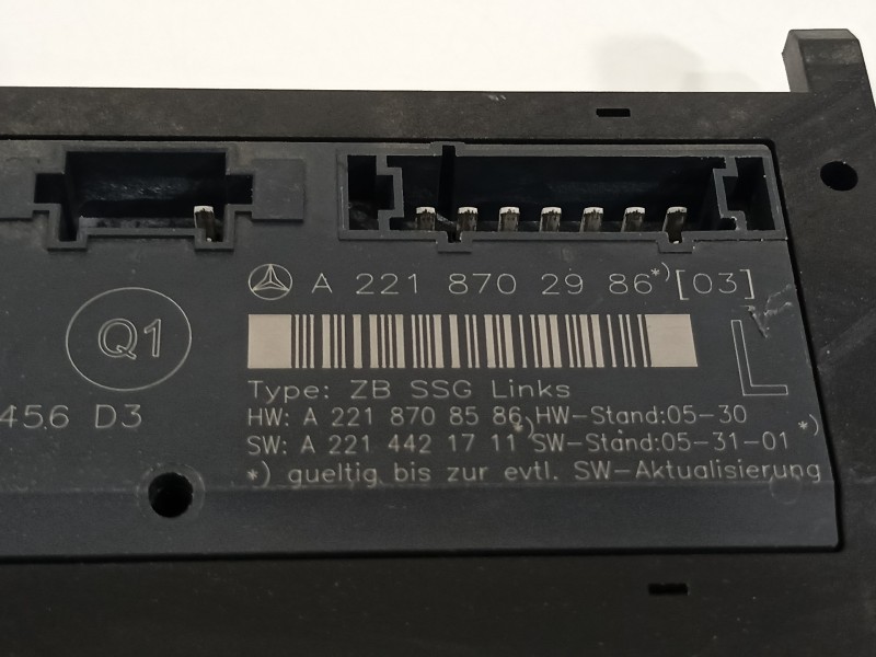 Recambio de modulo electronico para mercedes-benz clase s (w221) berlina 350 (221.056) referencia OEM IAM A2218702986  