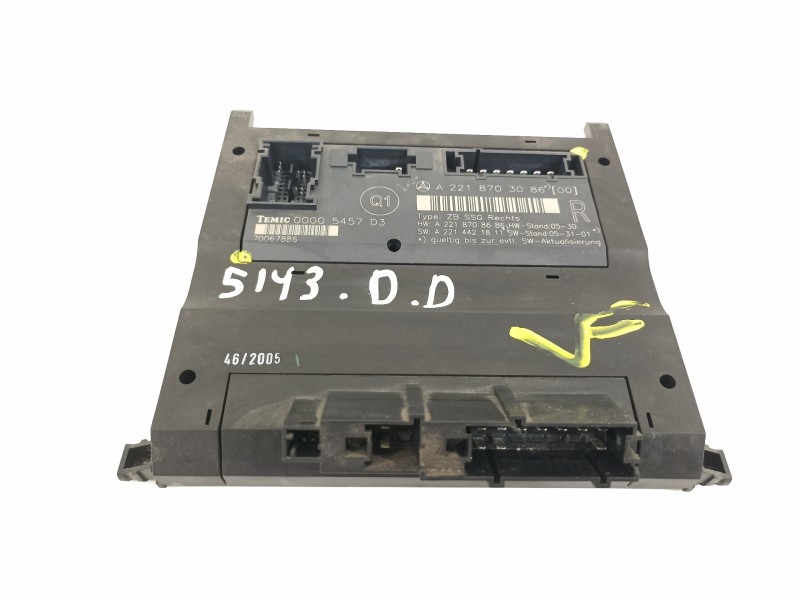 Recambio de modulo electronico para mercedes-benz clase s (w221) berlina 350 (221.056) referencia OEM IAM A2218703086  