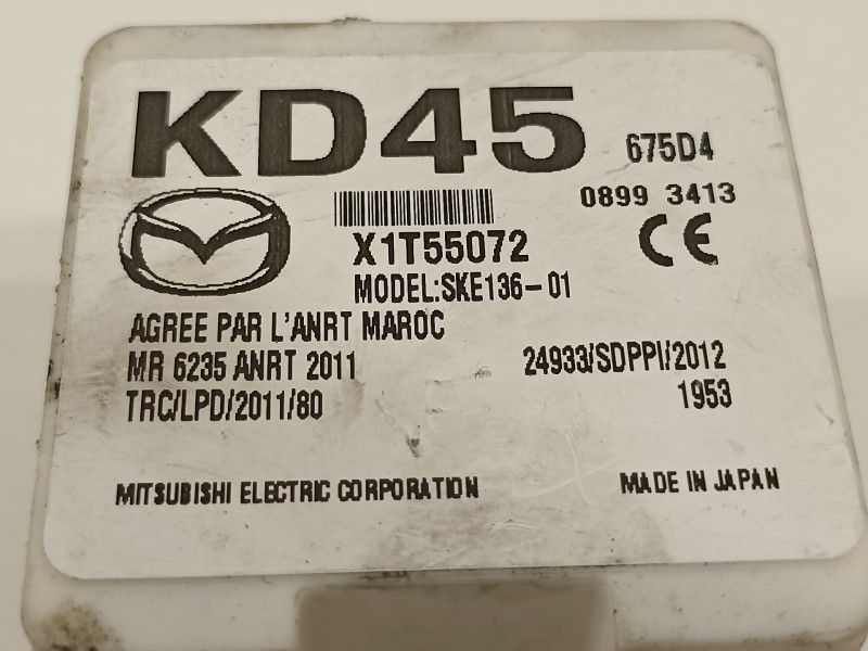 Recambio de modulo electronico para mazda cx-5 center-line 2wd referencia OEM IAM KD45675D4  
