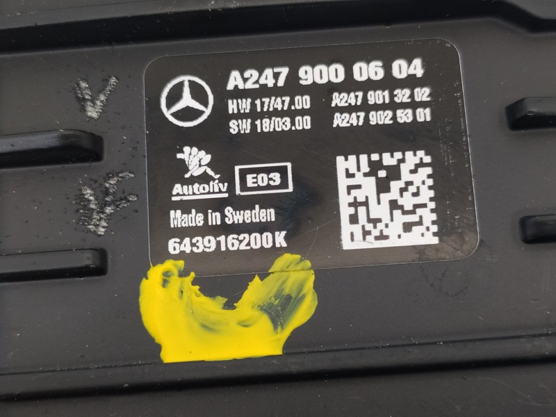 Recambio de camara para mercedes-benz clase a (bm 177) a 180 d (177.003) referencia OEM IAM A2479000604  