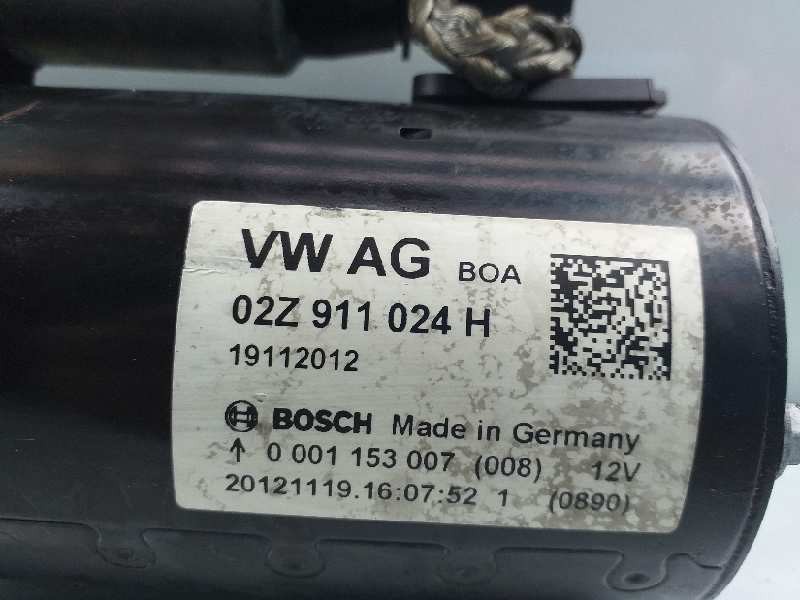 Recambio de motor arranque para seat altea (5p1) reference copa ecomotive referencia OEM IAM 02Z911024H 0001153007 