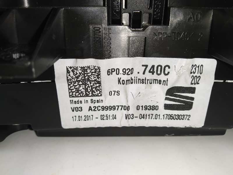 Recambio de cuadro instrumentos para seat ibiza (6p1) fr referencia OEM IAM 6P0920740C  