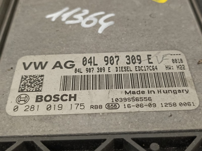 Recambio de centralita motor uce para seat toledo (kg3) connect referencia OEM IAM 04L907309E 0281019175 