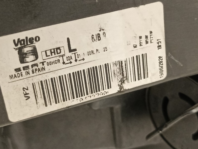 Recambio de faro izquierdo para seat toledo (kg3) connect referencia OEM IAM 6JB941015  