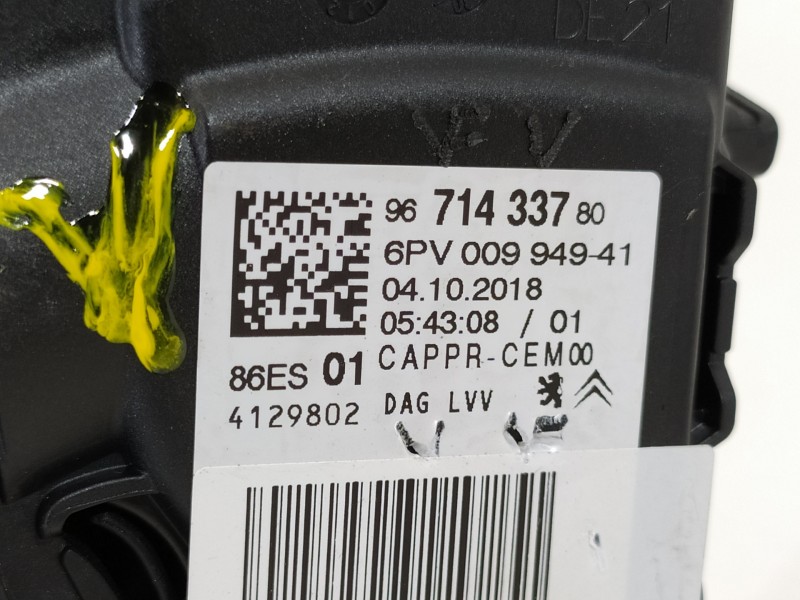 Recambio de potenciometro pedal para peugeot 208 access referencia OEM IAM 9671433780  