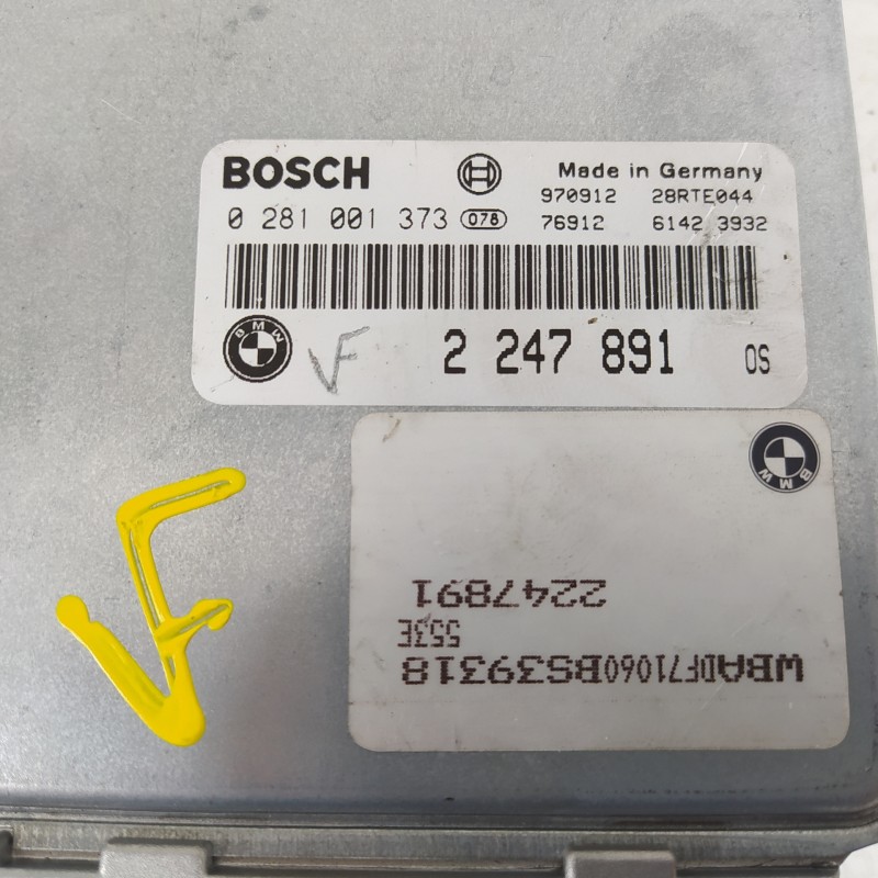 Recambio de centralita motor uce para bmw serie 5 berlina (e39) 525tds referencia OEM IAM 2247891 0281001373 2247891