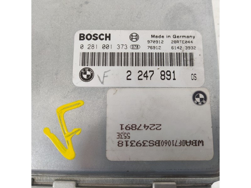 Recambio de centralita motor uce para bmw serie 5 berlina (e39) 525tds referencia OEM IAM 2247891 0281001373 2247891