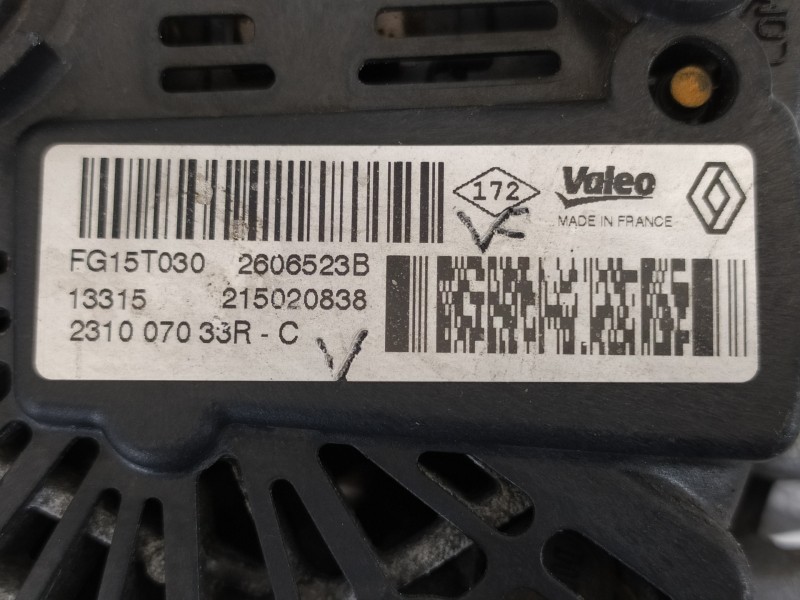 Recambio de alternador para renault scenic iii grand limited referencia OEM IAM 231007033R 260652B 215020838