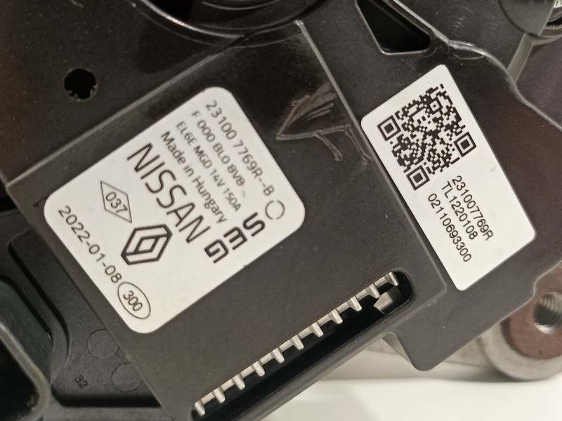 Recambio de alternador para nissan juke (f16) referencia OEM IAM 231007769R  