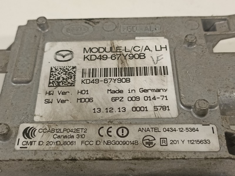Recambio de modulo electronico para mazda cx-5 center-line 2wd referencia OEM IAM KD4967Y90B  