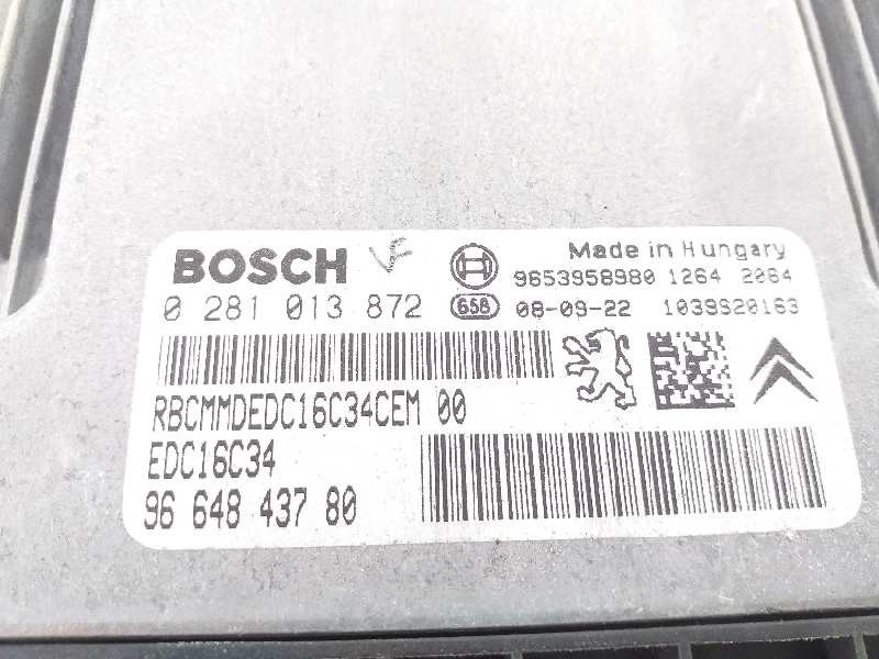 Recambio de centralita motor uce para peugeot 308 confort referencia OEM IAM 9664843780 0281013872 