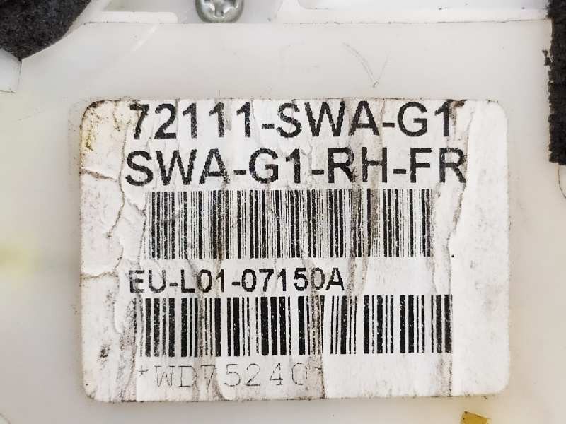 Recambio de cerradura puerta delantera derecha para honda cr-v (re) comfort referencia OEM IAM 72111SWAG1  
