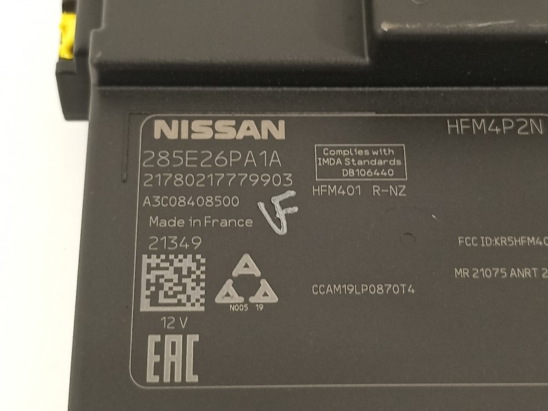 Recambio de modulo electronico para nissan juke (f16) referencia OEM IAM 285E26PA1A 21780217779903 A3C08408500