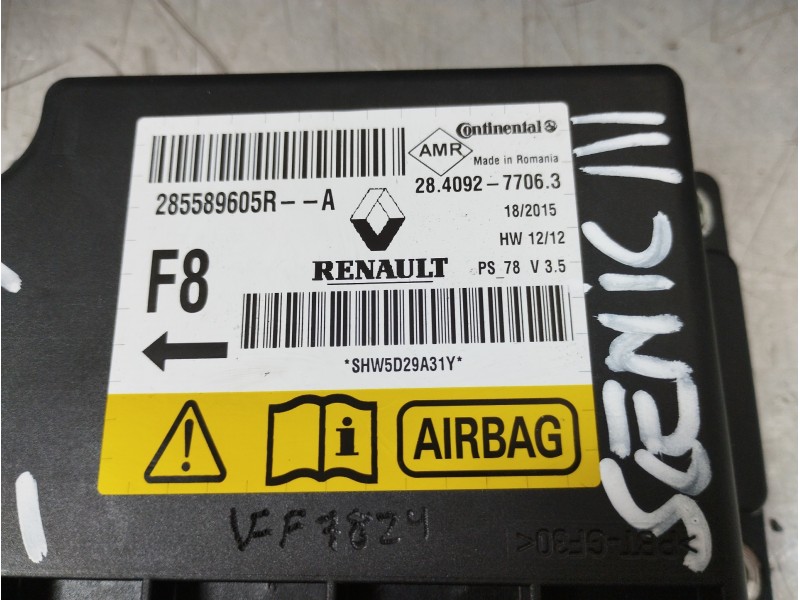 Recambio de kit airbag para renault scenic iii grand limited referencia OEM IAM 1012142001 285589605R 6106288E