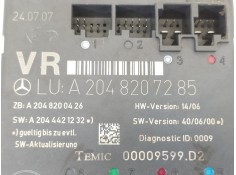 Recambio de modulo confort para mercedes-benz clase c (w204) berlina c 320 cdi (204.022) referencia OEM IAM A2048207285 A2048200 2