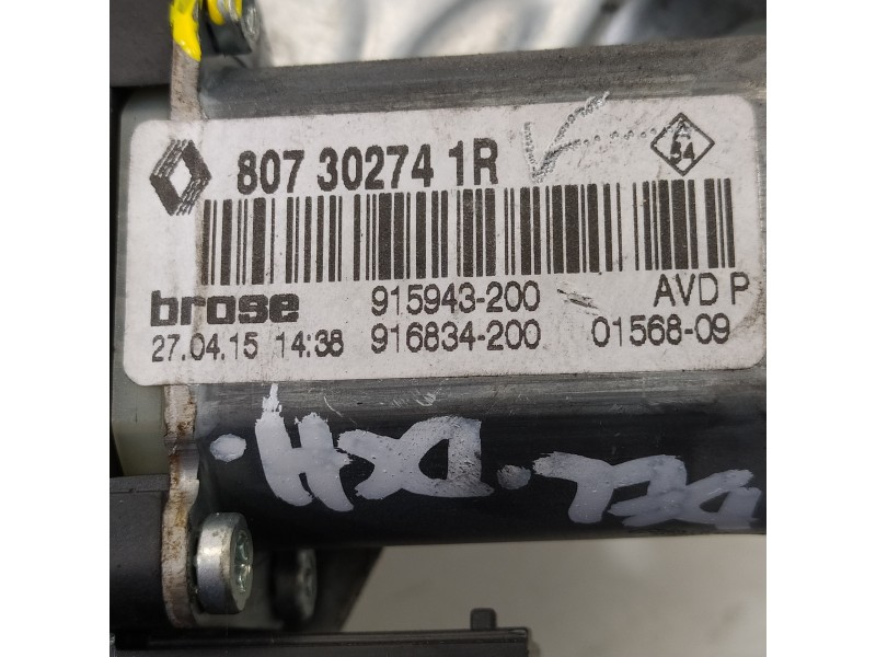 Recambio de elevalunas delantero derecho para renault scenic iii grand limited referencia OEM IAM 807302741R  