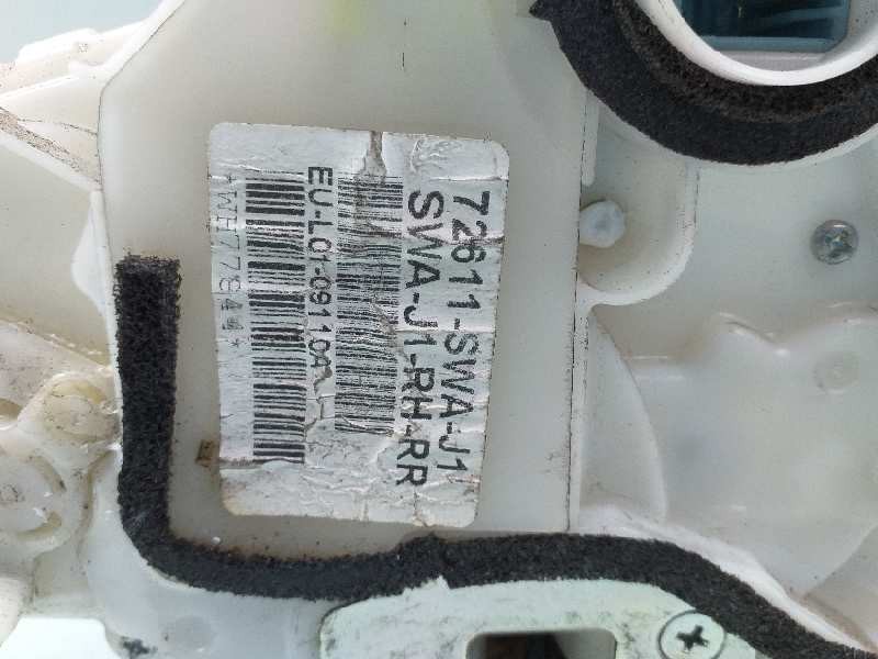 Recambio de cerradura puerta trasera derecha para honda cr-v (re) comfort referencia OEM IAM 72611SWAJ1  