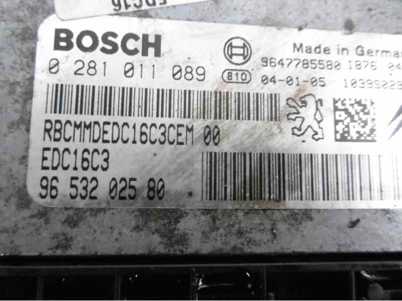 Recambio de centralita motor uce para peugeot 206 berlina xr referencia OEM IAM 9653202580 0281011089 9647785580