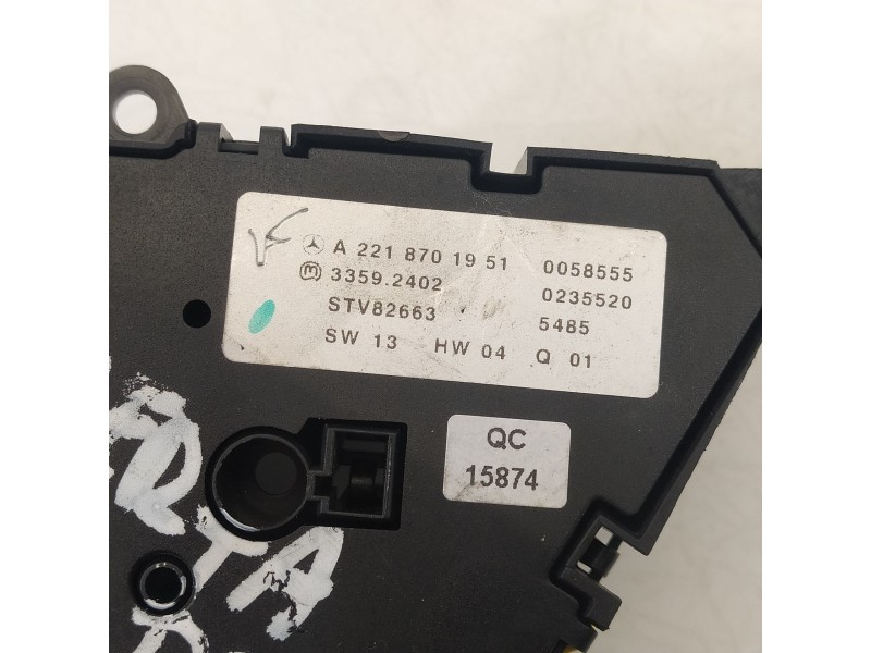 Recambio de mando multifuncion para mercedes-benz clase s (w221) berlina 350 (221.056) referencia OEM IAM A2218701951  