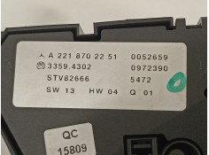 Recambio de mando multifuncion para mercedes-benz clase s (w221) berlina 350 (221.056) referencia OEM IAM A2218702251   2