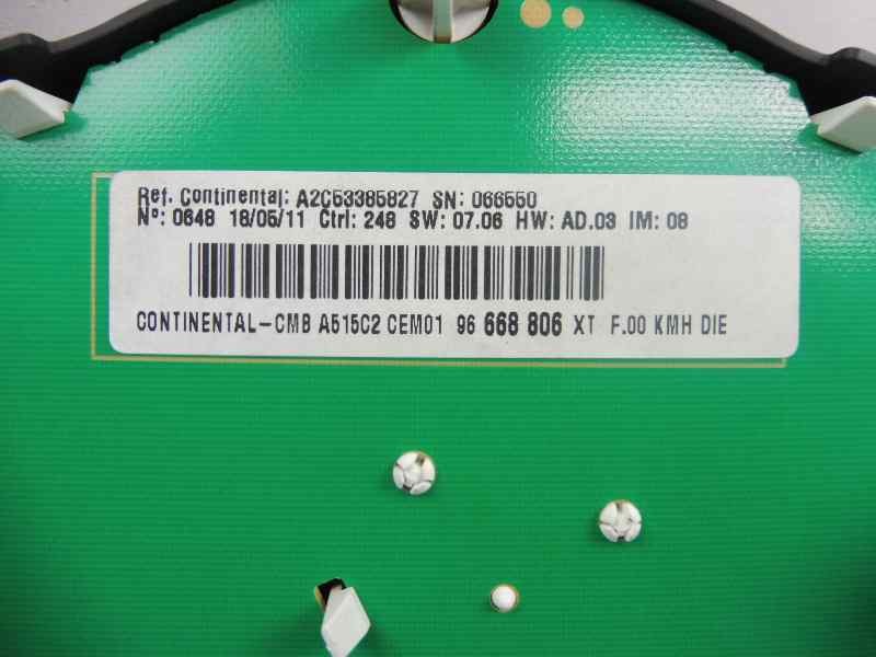 Recambio de cuadro instrumentos para citroën c3 business referencia OEM IAM 96668806XT  