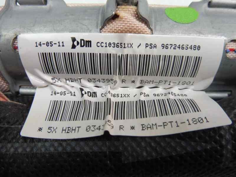Recambio de airbag cortina delantero derecho para citroën c3 business referencia OEM IAM 9672465480  