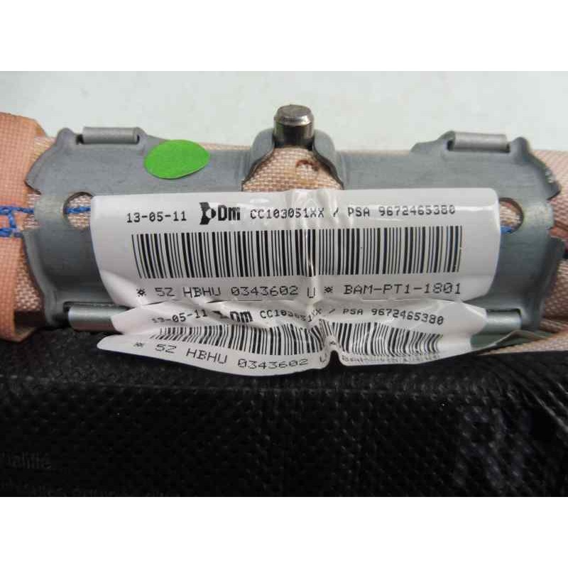 Recambio de airbag cortina delantero izquierdo para citroën c3 business referencia OEM IAM 9672465380 111195300025 