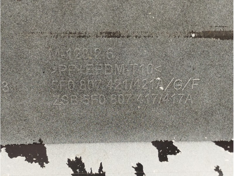 Recambio de paragolpes trasero para seat leon (5f1) i-tech ecomotive referencia OEM IAM 5F0807421  